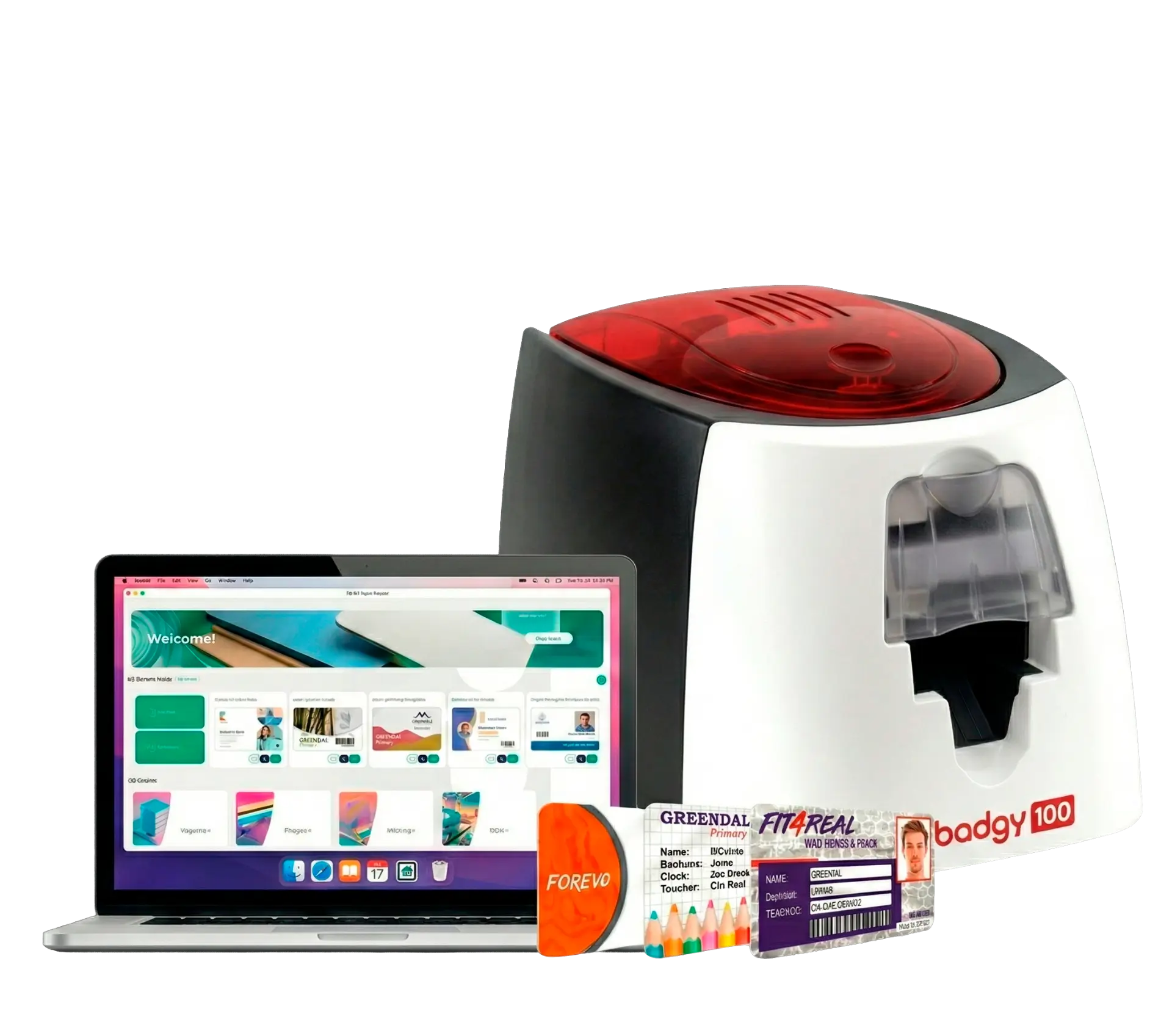 Impresora de carnets Badgy 200 para la solución Lite