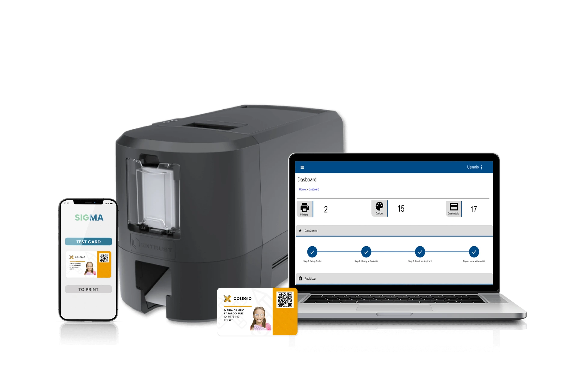 Impresora de carnets Entrust Sigma DSE para la solución Lite Plus