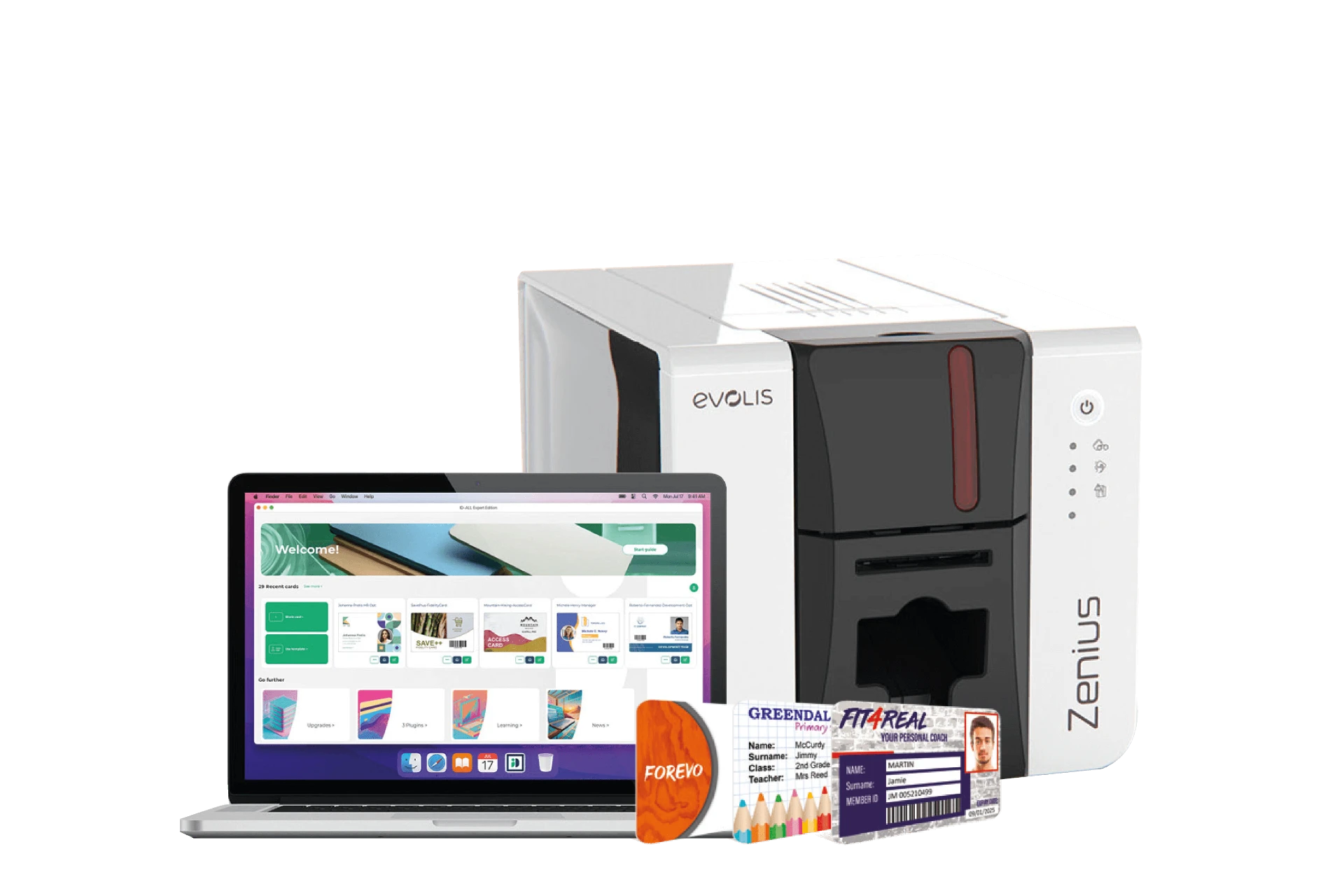 Impresora de carnets Evolis Zenius 2 para la solución Lite Plus