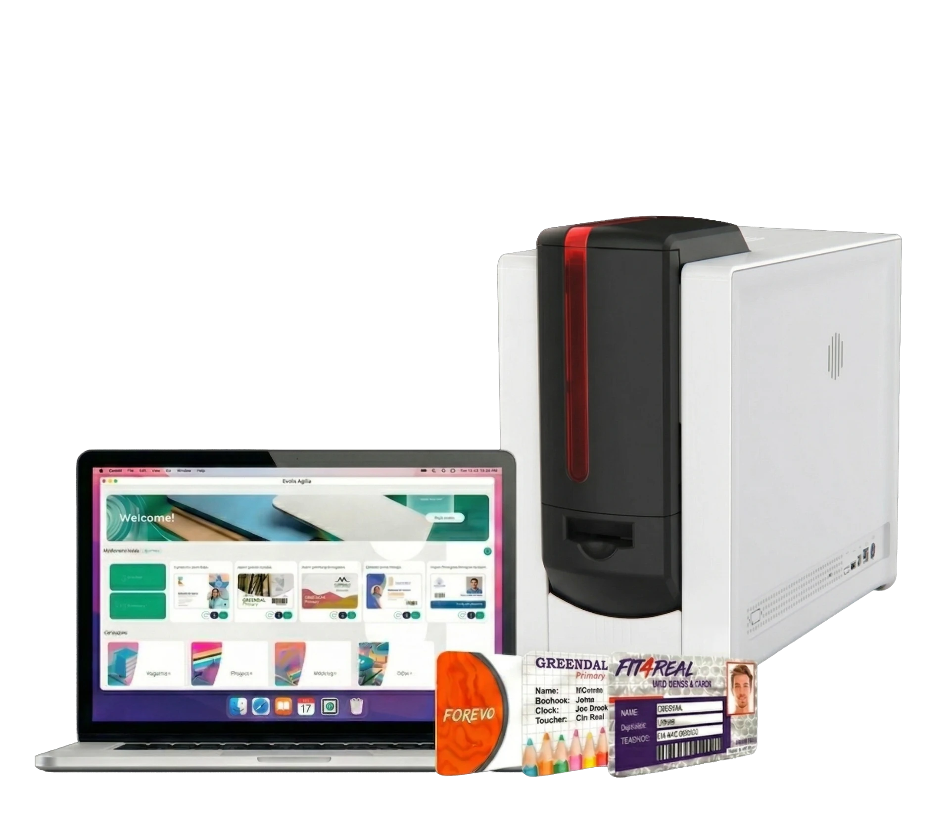 Impresora de carnets Evolis Agilia para la solución Enterprise